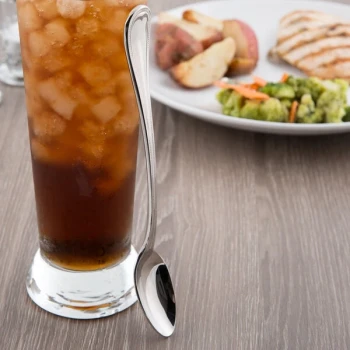 Reed & Barton RB112-021 Chestnut Hill 7 1/2" 18/10 Stainless Steel Extra Heavy Weight Iced Tea Spoon - 12/Case