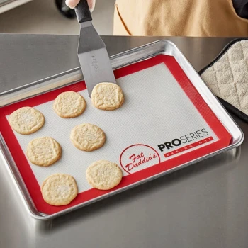 Fat Daddio's SM-HALF ProSeries 11 1/2" x 16 1/4" Half Size Silicone Non-Stick Baking Mat