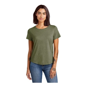 AllMade AL2015 Women's Customizable Olive You Green Short Sleeve T-Shirt with Scoop Neck - Tri-Blend - 2X