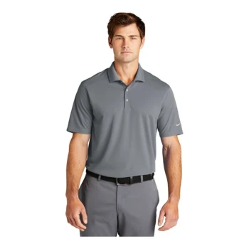 Nike NKDC1963 Unisex Customizable Cool Gray Short Sleeve Dri-FIT Micro Pique 2.0 Polo Shirt - Polyester - 2X