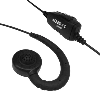 Kenwood KHS-34 Low-Profile C-Ring Ear Hanger with In-Line PTT Microphone for PTK-23