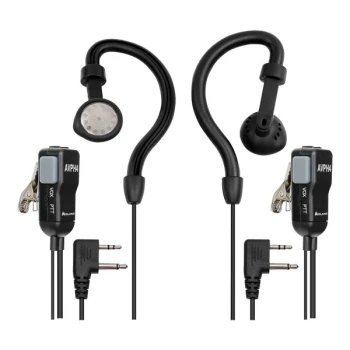 Midland AVPH4 Ear Wrap Headsets for GMRS and FRS Radios - 2/Pack