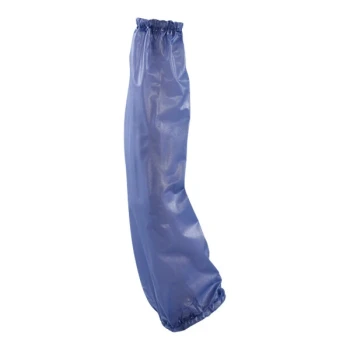 Ansell 18" Blue Light-Duty Vinyl Sleeve VSB-HS - Pair - 12/Pack