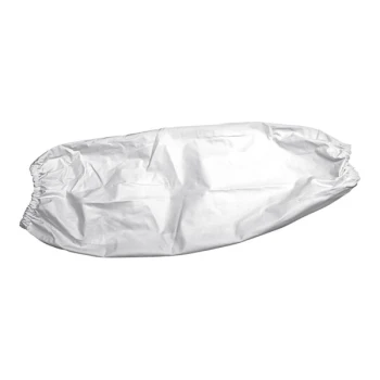 Ansell 18" White Light-Duty Vinyl Sleeve VSW-HS - Pair - 12/Pack