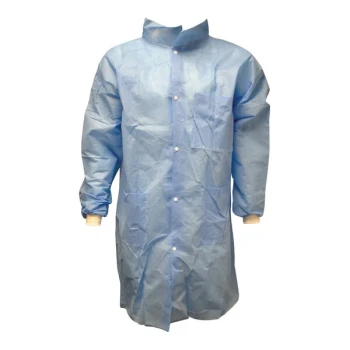 Cordova C-MAX Blue SMS Lab Coat with Knit Wrists and 3 Pockets - 2X - 25/Case