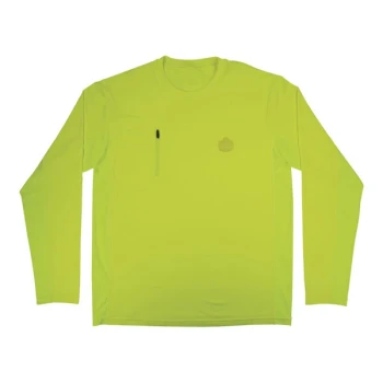 Ergodyne Chill-Its 6689 Hi-Vis Lime Evaporative Cooling Long Sleeve Shirt with UV Protection 12142 - Small