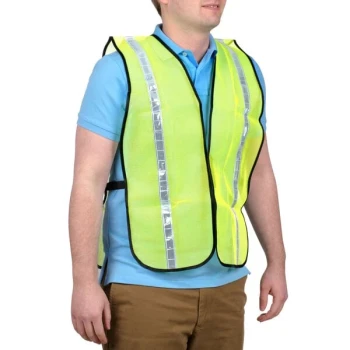 Cordova Customizable Lime High Visibility Mesh Safety Vest with 1" Reflective Tape