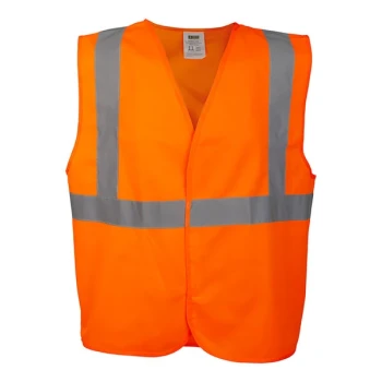 Cordova Orange Type R Class II High Visibility Safety Vest with Hook & Loop Closure - 3X