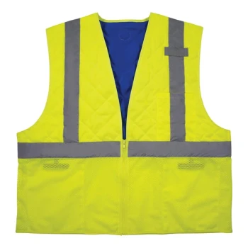 Ergodyne Chill-Its 6668 Type R Class 2 Hi-Vis Lime Safety Cooling Vest 12712 - Small
