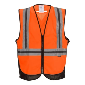 Tingley Type R Class 2 Hi-Vis Orange Mesh Safety Vest with X-Back Reflective Tape V73429C.2X-3X - 2X / 3X