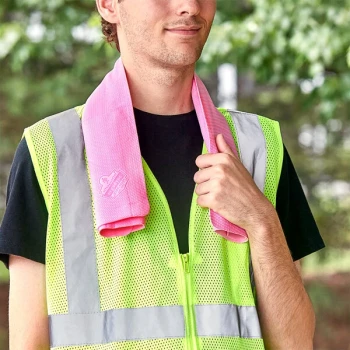 Ergodyne Chill-Its 6602 Pink Evaporative Cooling Towel 12442