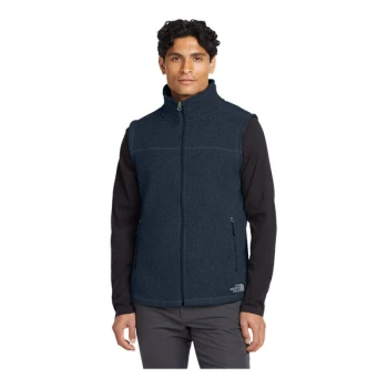 The North Face NF0A47FA Unisex Customizable Urban Navy Heather Sweater Vest - Fleece - 2X