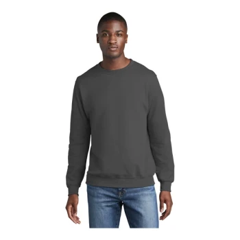 Port & Company PC78 Unisex Customizable Charcoal Core Fleece Crewneck Sweatshirt - Cotton / Poly Blend - 2X