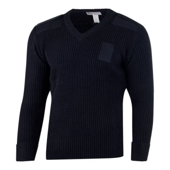 National Patrol by Henry Segal Men's Customizable Black Commando Acrylic Long Sleeve Sweater - L