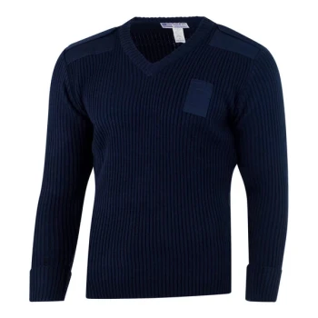 National Patrol by Henry Segal Men's Customizable Navy Commando Acrylic Long Sleeve Sweater - L