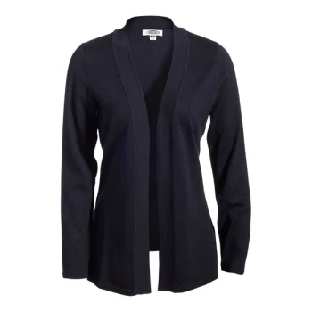 Edwards 7056 Women's Customizable Navy Shirttail Cardigan - Cotton / Acrylic / Nylon Blend - 2X