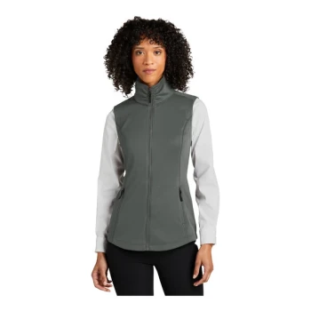 Port Authority L906 Collective Women's Customizable Graphite Smooth Fleece Vest - 2X