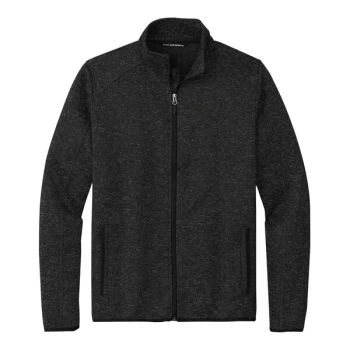 Port Authority F232 Unisex Customizable Black Heather Fleece Sweater Jacket - 4X