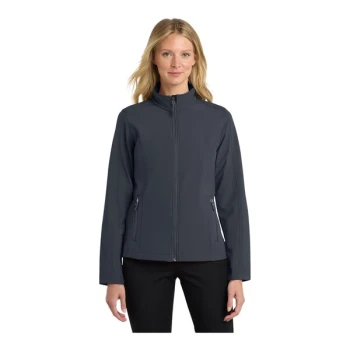 Port Authority L317 Women's Customizable Battleship Gray Core Soft Shell Jacket - Extra Small
