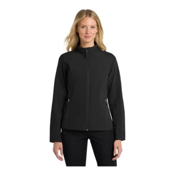 Port Authority L317 Women's Customizable Black Core Soft Shell Jacket - Extra Small