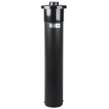 San Jamar C2210C Euro EZ-Fit® In-Counter 6 - 24 oz. Cup Dispenser with White Gasket - 23 1/4" Long