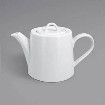 RAK Porcelain Access 27.05 oz. Porcelain Teapot with Lid - 4/Case