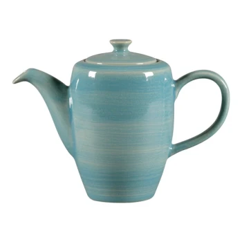 RAK Porcelain Rakstone Spot 11.85 oz. Sapphire Porcelain Coffee Pot with Lid - 4/Case