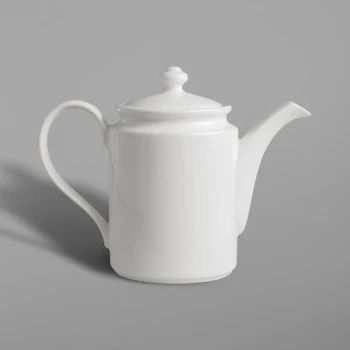 RAK Porcelain Banquet 23.7 oz. Ivory Porcelain Coffee Pot and Lid - 4/Case