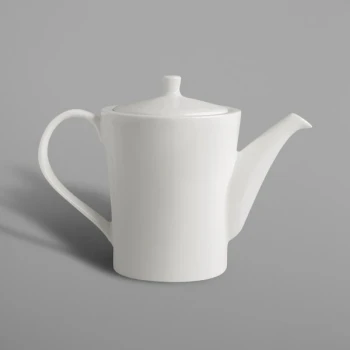 RAK Porcelain Fine Dine 23.7 oz. Ivory Porcelain Coffee Pot and Lid - 4/Case
