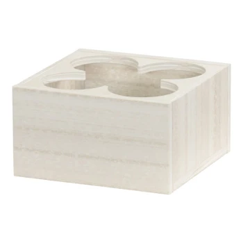 Cal-Mil Vista 9 1/2" x 9 1/2" x 5" 4-Section Coastal HDPE Carafe Cooler 28623-141