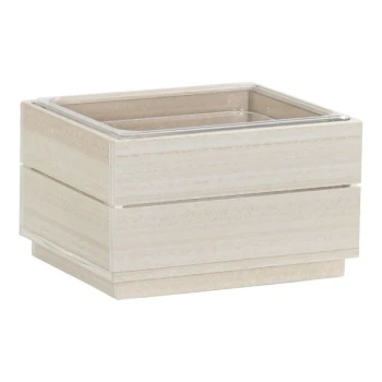 Cal-Mil Vista 13 1/4" x 11" x 7 3/4" Coastal HDPE Ice Housing with Polycarbonate Pan and Liner 28602-10-141