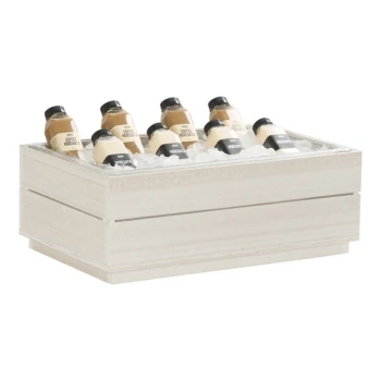 Cal-Mil Vista 21 1/2" x 13 1/2" x 7 3/4" Coastal HDPE Ice Housing with Polycarbonate Pan and Liner 28602-12-141