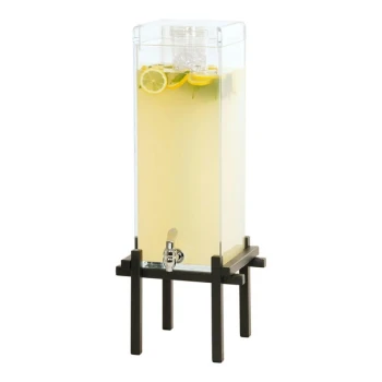 Cal-Mil 1132-3INF-13 One By One Black 3 Gallon Beverage Dispenser with Infusion Core