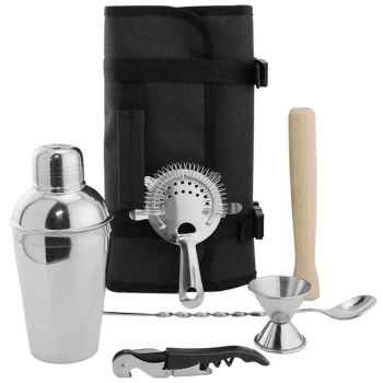 Franmara 7-Piece Merit Cocktail Kit with Roll-Up Case 8822SET