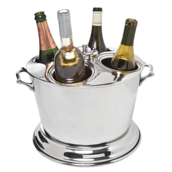 Franmara 8314 2.5 Qt. Royal Customizable Four-Bottle Double-Wall Cooler with Lid