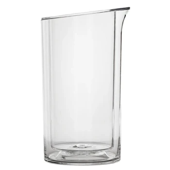 Franmara 9094 Gala Customizable Single-Bottle Acrylic Double-Wall Wine Cooler with Slanted Top