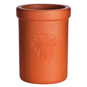 Franmara 9015 Tuscan 6 1/2" Customizable Short Terra Cotta Bottle Cooler