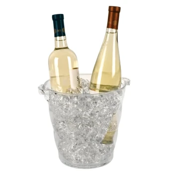 Franmara 9040 Monterey Duo 4.25 Qt. Clear Customizable Acrylic Wine Bucket