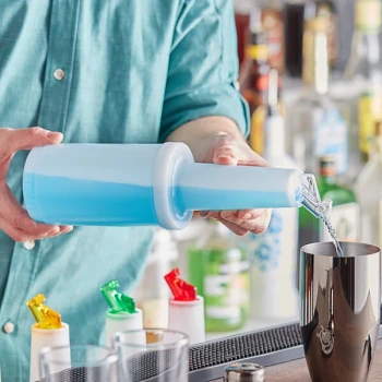 Choice 1 Qt. Pour Bottle with White Flip Top and Cap