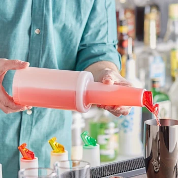 Choice 1 Qt. Pour Bottle with Red Flip Top and Cap
