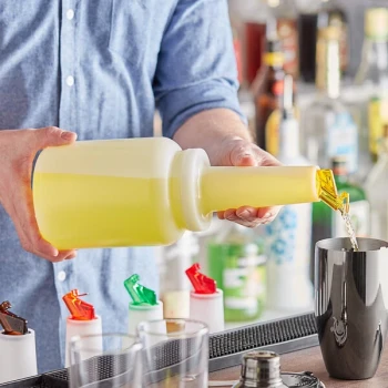 Choice 2 Qt. Pour Bottle with Yellow Flip Top and Cap