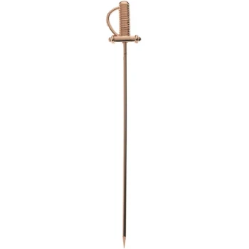 Barfly® M37065CP 4 5/8" Copper-Plated Stainless Steel Sword Top Cocktail Pick - 12/Pack