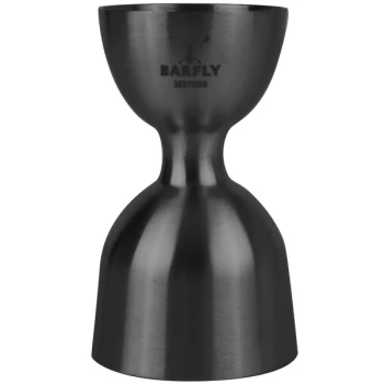 Barfly® M37006BK 1 oz. & 2 oz. Gun Metal Black Heavy-Duty Straight Rim Bell Jigger