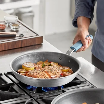 Vigor A3000 Series 12" Aluminum Fry Pan with Non-Stick Eclipse Coating and Silicone Grip