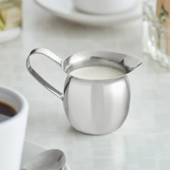 Vollrath 46005 5 oz. Stainless Steel Bell Creamer