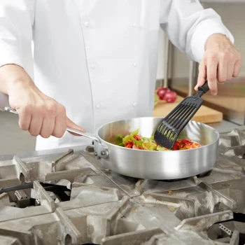 Vollrath 4070 Wear-Ever Classic Select 3 Qt. Straight Sided Heavy-Duty Aluminum Saute Pan with Traditional Handle