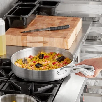 Vollrath Wear-Ever 7.5 Qt. Aluminum Saute Pan with Plated Handle 671175