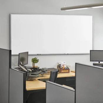 Dynamic by 360 Office Furniture 96" x 48" Wall-Mount Magnetic Whiteboard with Aluminum Frame