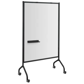 Safco 8511BL Impromptu 42" x 72" White/Black Whiteboard Collaboration Screen