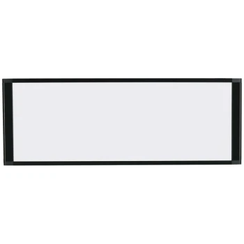 MasterVision Cubicle Workstation 36" x 18" Magnetic Steel Whiteboard with Black Aluminum Frame MA10007705
